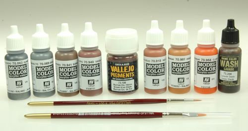 Vallejo 70150 Model Color Farbset, Rost & Stahl