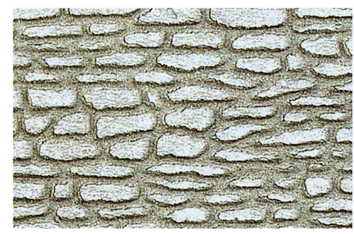 Heki 70622 Bruchsteinmauer 0/1/H0,50x25 cm, 2 Stück