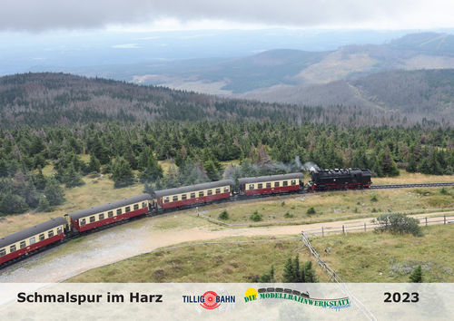 Eisenbahn-Kalender 2023 Schmalspur im Harz A4