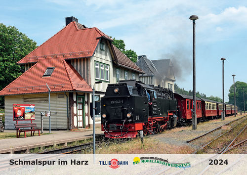 Eisenbahn-Kalender 2024 Schmalspur im Harz A4